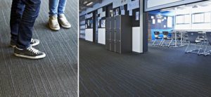 Stoffen vloerbekleding met patroon