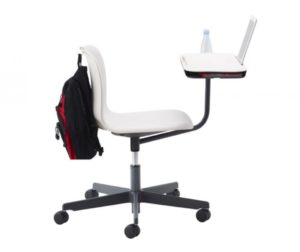 Witte stoel in de klas